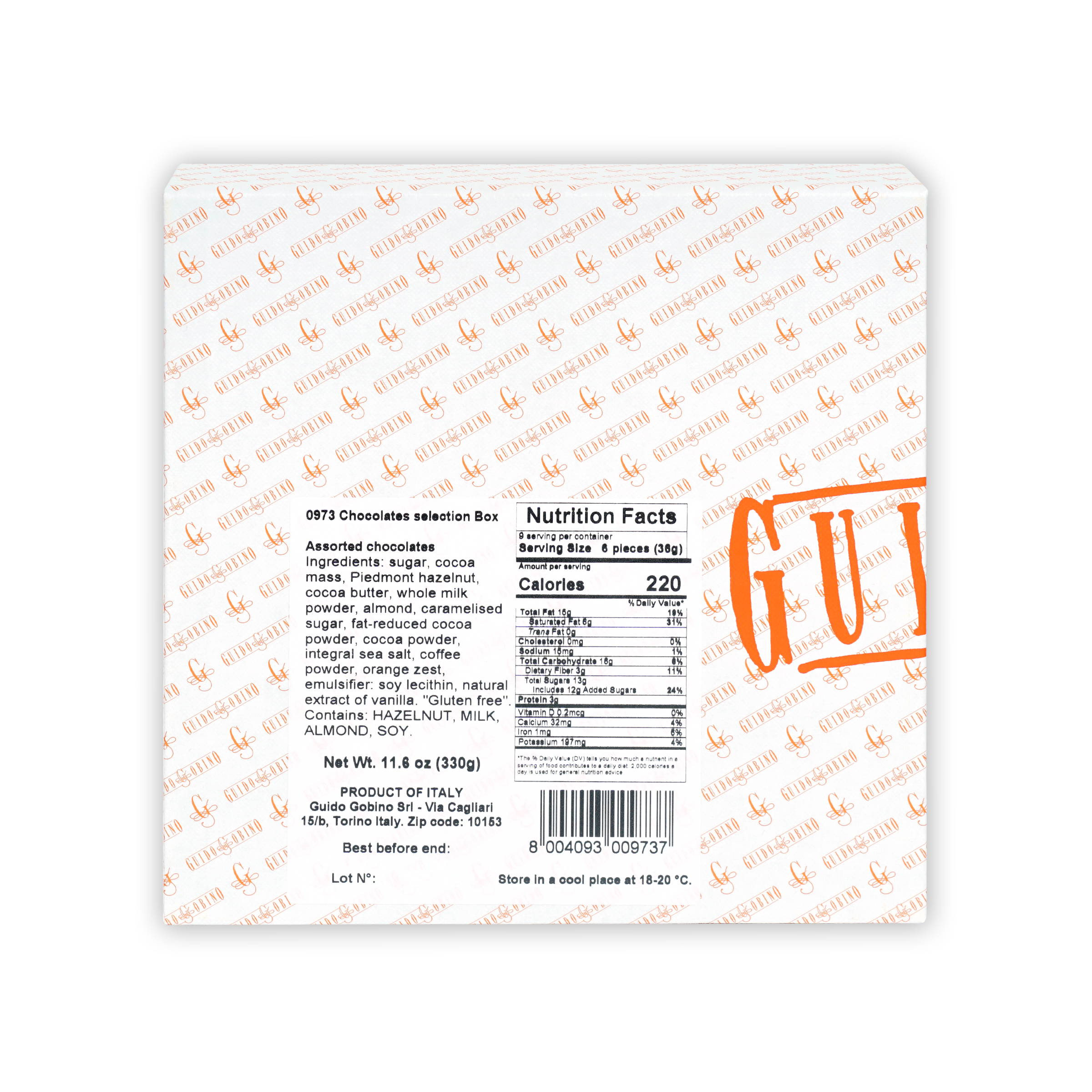 Guido Gobino Premium Assorted Chocolate Gift Box - Gourmet Dark, Milk & White Chocolates - Perfect for Holidays, Birthdays & Corporate Gifting