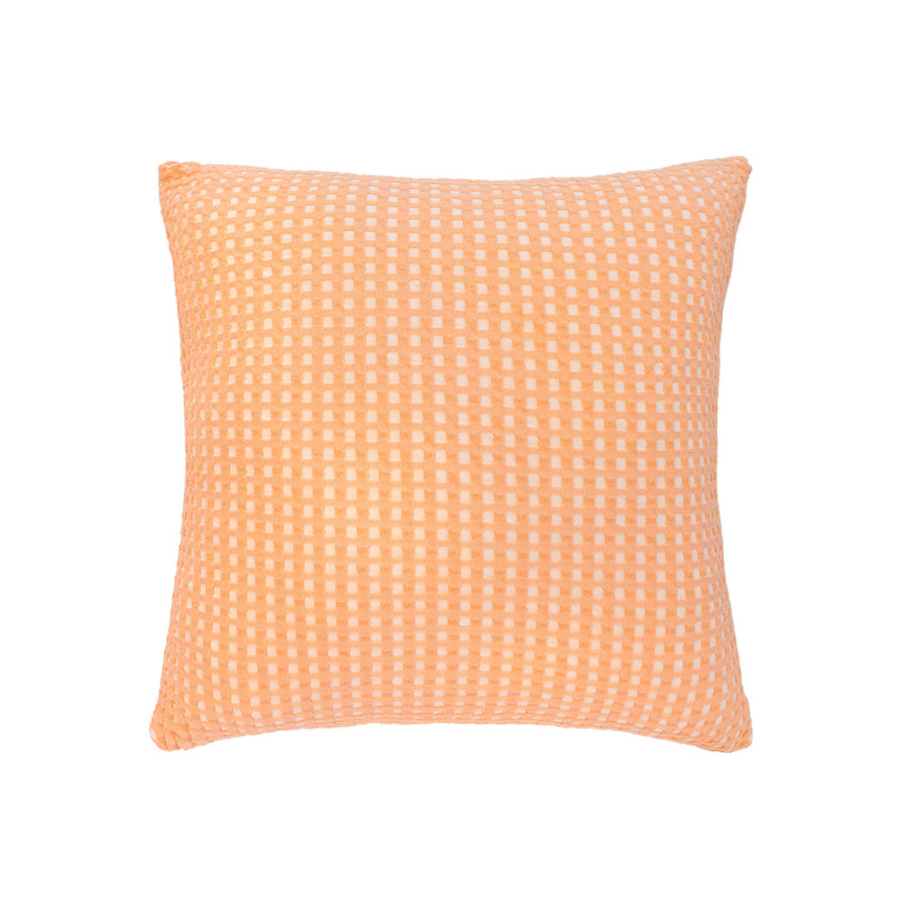Dora Peach Square Filled Cushion - Soft Decorative Throw Pillow for Sofa, Bed, Living Room - Perfect for Home Decor, Lounge & Cozy Comfort