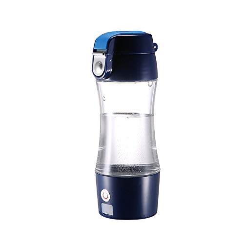 Portable Alkaline Hydrogen Water Bottle with Rapid Ionizer - 3 Minutes to Generate 1000PPB High Concentration, Removes Ozone & Chlorine (300ml) - Perfect for Travel, Gym, and Outdoor Hydration