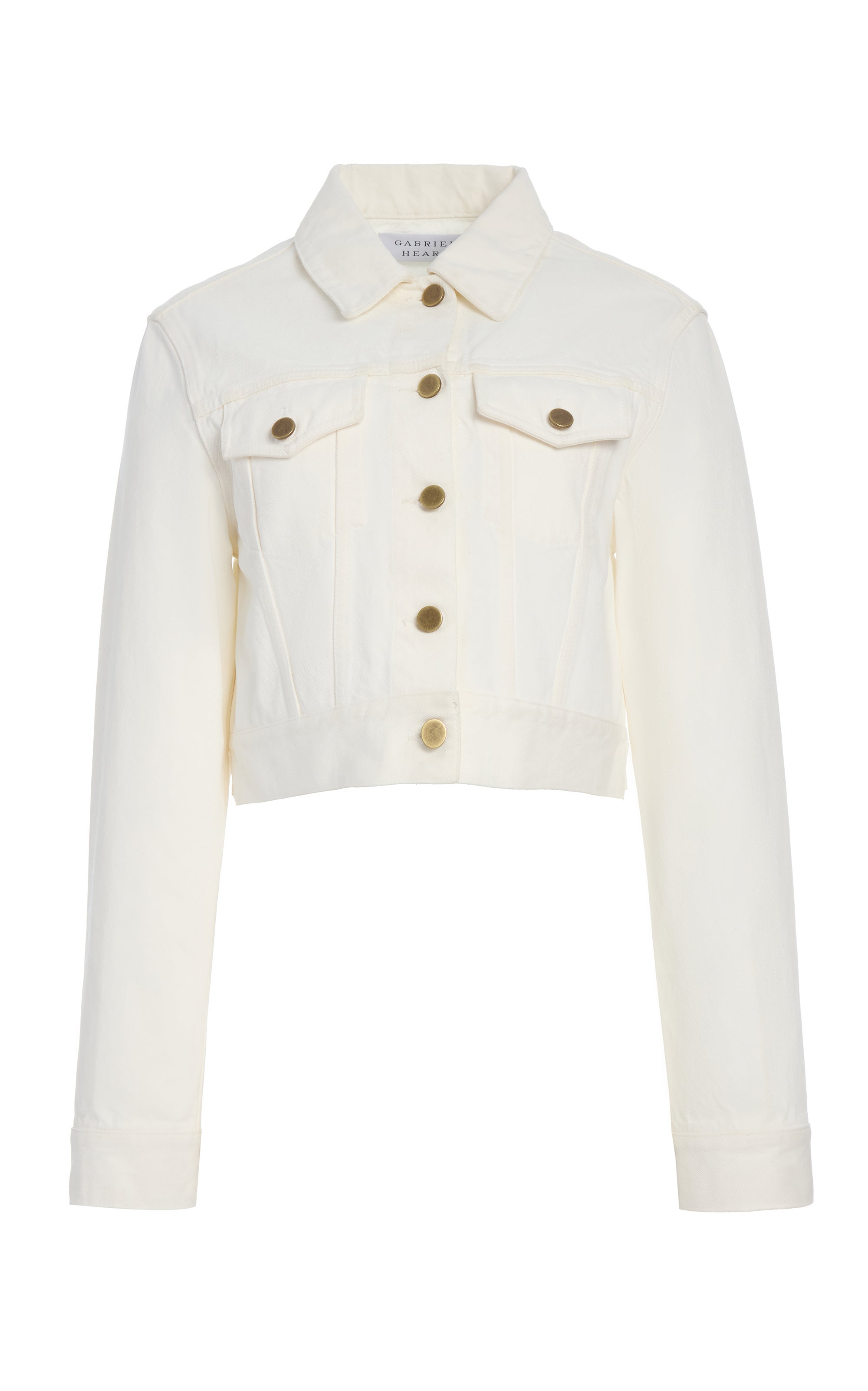 Bronte Jacket in White Recycled Cotton Denim | Sustainable Women's Denim Jacket | Perfect for Casual Outings & Eco-Friendly Fashion