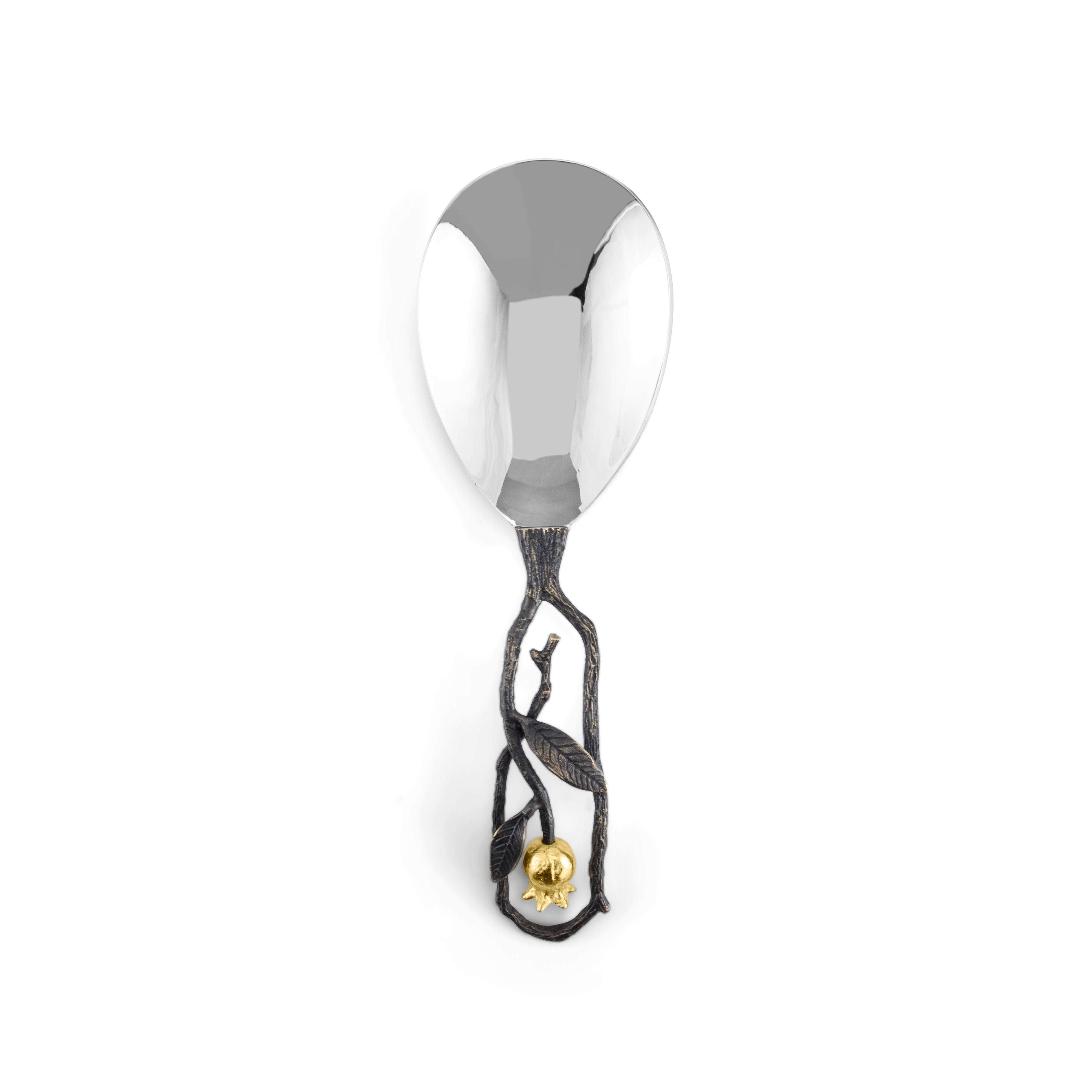 Premium Stainless Steel Pomegranate Rice Serving Spoon - Durable Kitchen Utensil for Rice, Pasta & Salads - Perfect for Dinner Parties, Buffets & Family Meals