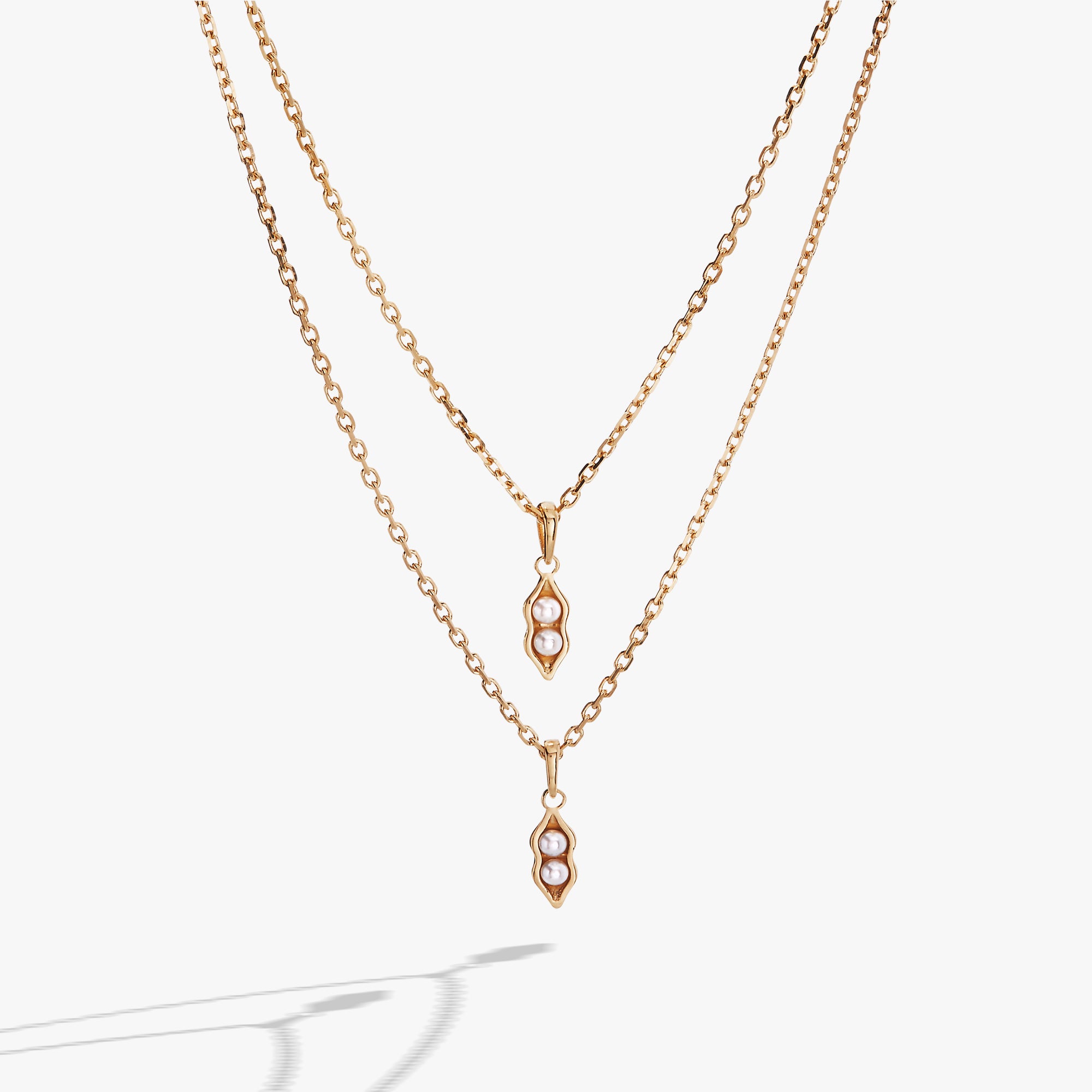 2 Peas in a Pod Adjustable Necklace Set - Best Friend Matching Jewelry for Sisters, Couples & BFFs - Perfect for Birthdays, Anniversaries & Gift Giving
