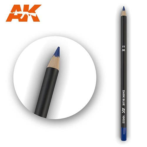 AK Interactive AK10022 Weathering Pencil Dark Blue - Premium Model Painting Tool for Miniatures & Dioramas - Perfect for Realistic Rust, Dirt & Weathering Effects on Scale Models, Warhammer & Gundam