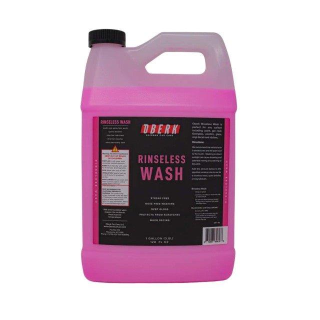 OBERK Rinseless Car Wash & Wax - Waterless Auto Detailing Solution for Shine & Protection | Perfect for Quick Cleaning at Home, Office or Travel
