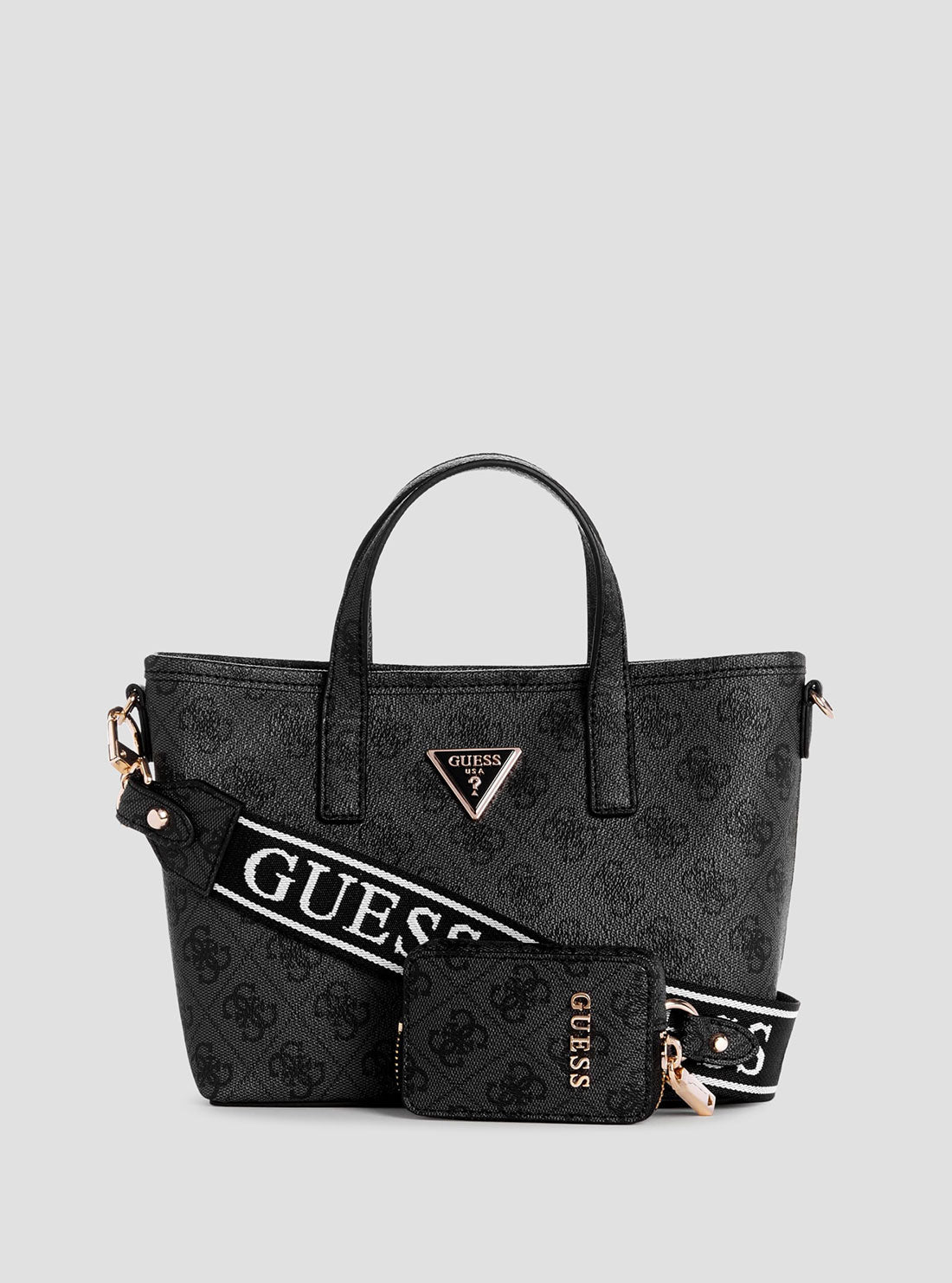 Stylish Black Logo Latona Mini Tote Bag for Women - Lightweight & Durable Everyday Purse for Work, Shopping & Travel