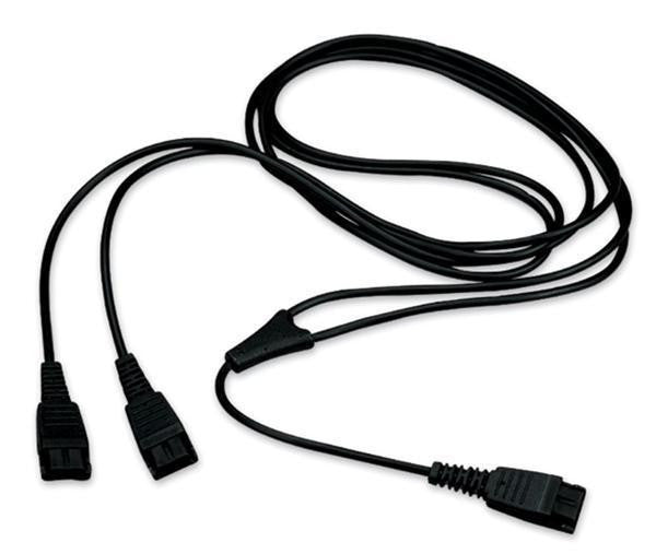 Jabra Y Cord Headset with One Side Mute Function - Perfect for Call Centers, Office Meetings & Remote Work Communication
