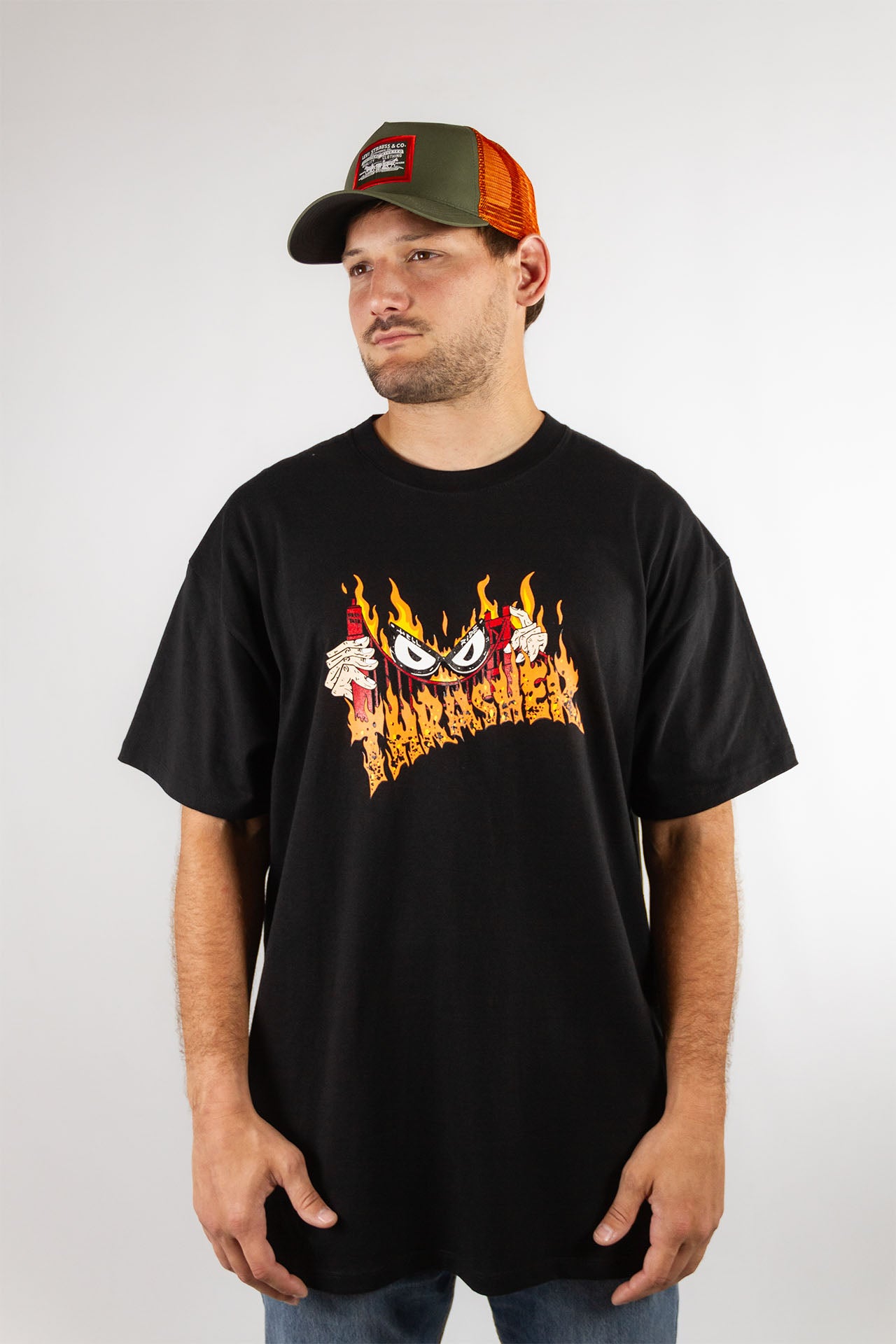 Thrasher Graphic T-Shirt for Men - Vintage Skate Style Tee - Perfect for Skateboarding, Streetwear & Casual Outfits