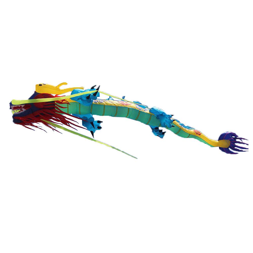 15m Chinese Dragon Inflatable Line Laundry - Giant Flying Dragon Kite for Outdoor Festivals, Parties and Decorations | Perfect for Chinese New Year Celebrations, Halloween Decor and Backyard Fun