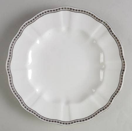 Carlton Platinum Bread and Butter Plate Set - Elegant 6.5 Inch Appetizer Plates for Desserts, Snacks, and Side Dishes - Perfect for Dinner Parties, Tea Time, and Everyday Use