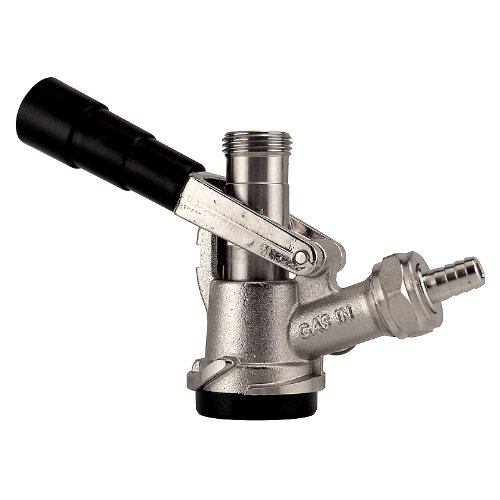 Kegco KC KT85D-L D System Beer Keg Coupler Tap Lever Handle - Black (3-Pack) - Perfect for Home Bars, Pubs, and Commercial Draft Beer Systems