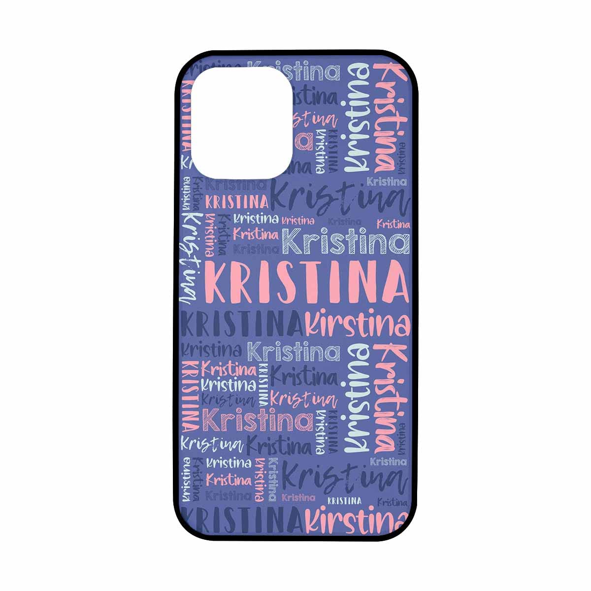 Personalized Name Engraved iPhone Case for iPhone 13/12/11/XS/XR/8/7 Series - Custom Text Phone Cover for Pro Max & Mini Models - Perfect Gift for Boyfriend Girlfriend - Ideal for Daily Use, Travel & Special Occasions