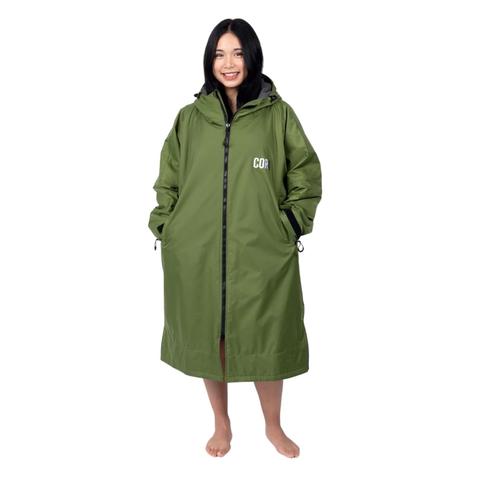 COR Surf Swim Parka for Men, Women & Kids - Heavy-Duty Waterproof Swimming Jacket for Youth & Adults | Beach, Pool & Surfing Protection in All Weather Conditions