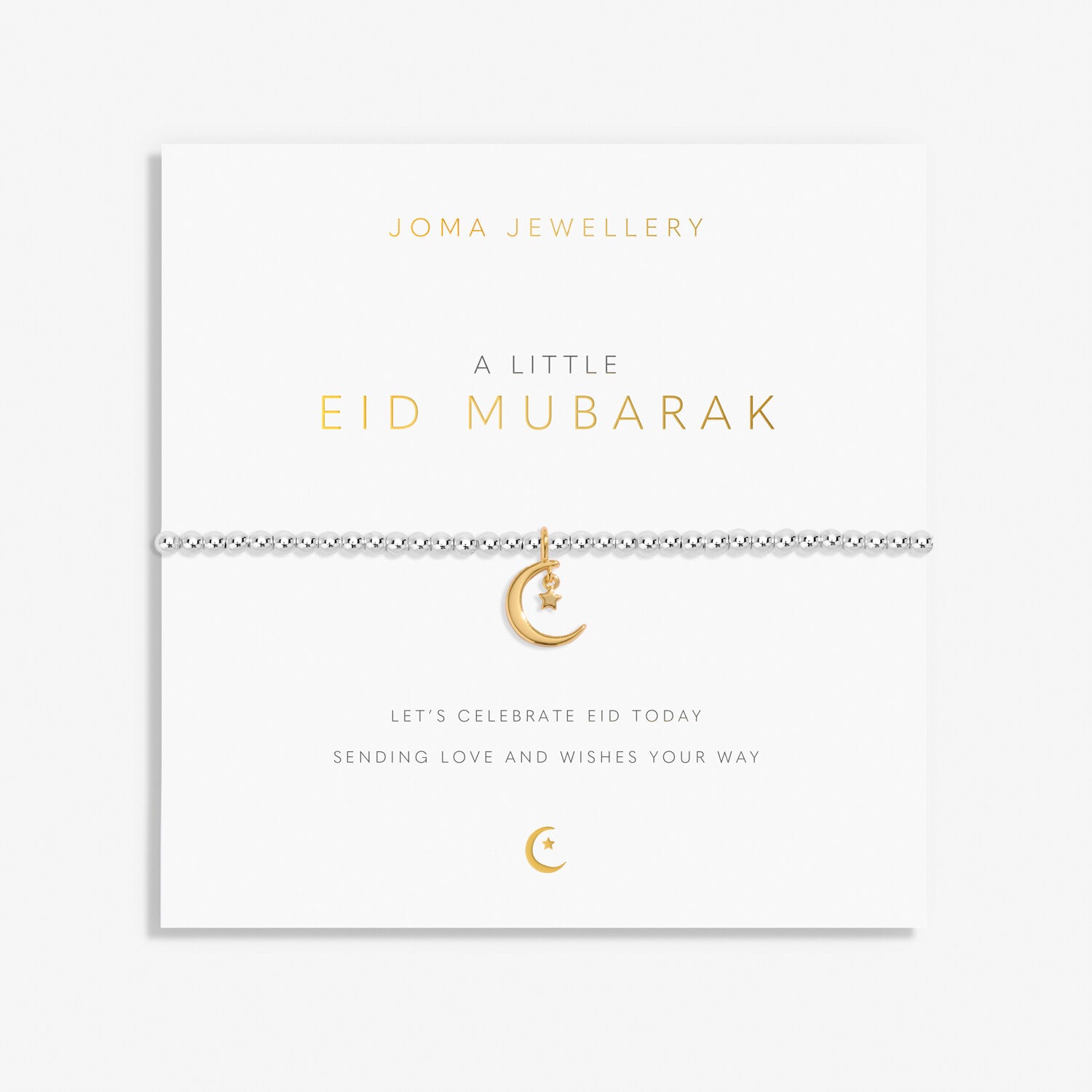Joma Jewellery Bracelet - Elegant Eid Mubarak Gift for Women, Sterling Silver Islamic Bracelet with Arabic Calligraphy - Perfect for Eid al-Fitr, Ramadan, Wedding & Special Occasions