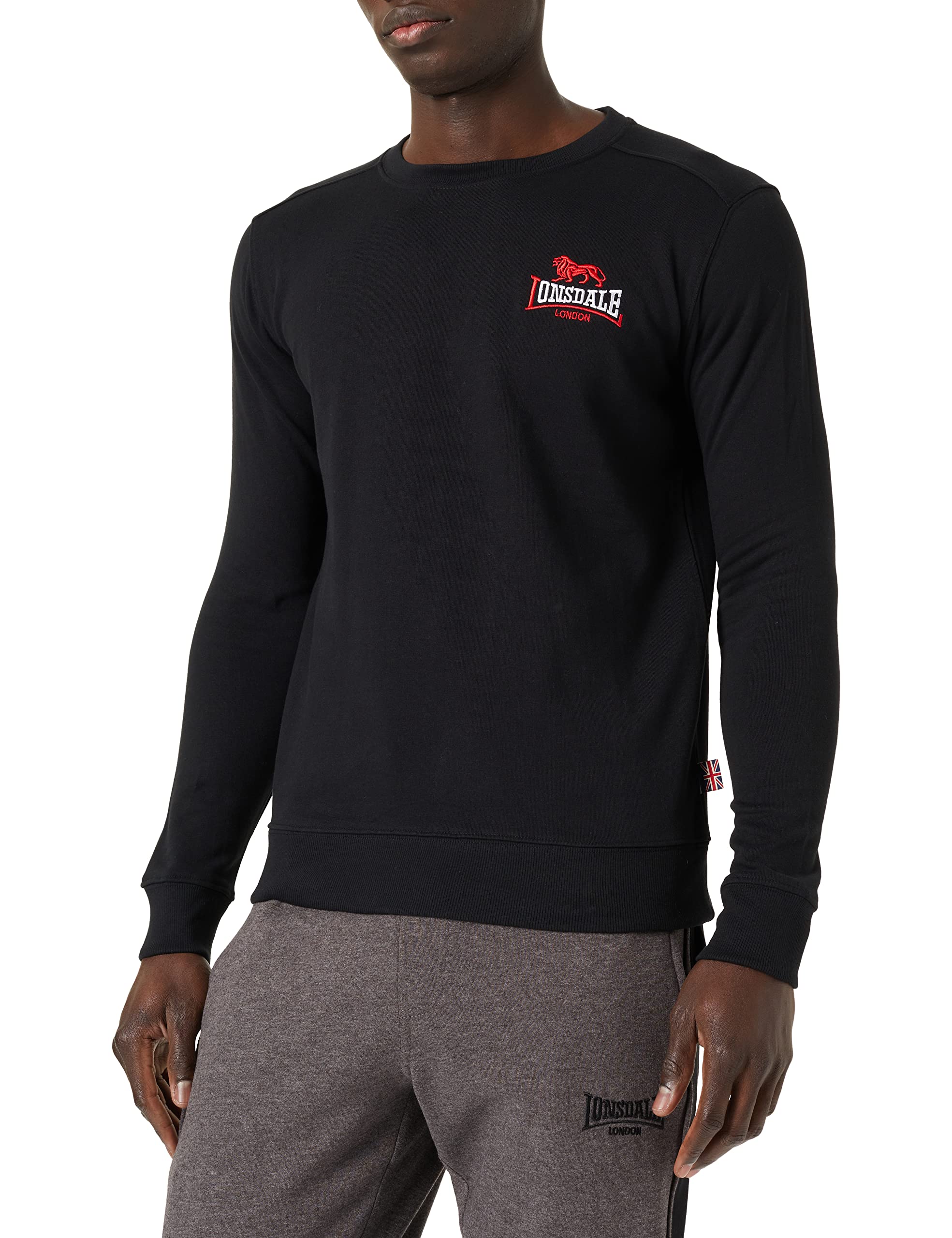 Lonsdale Herren Lympstone Sweatshirt | Premium Quality Men's Hoodie for Casual Wear & Outdoor Activities