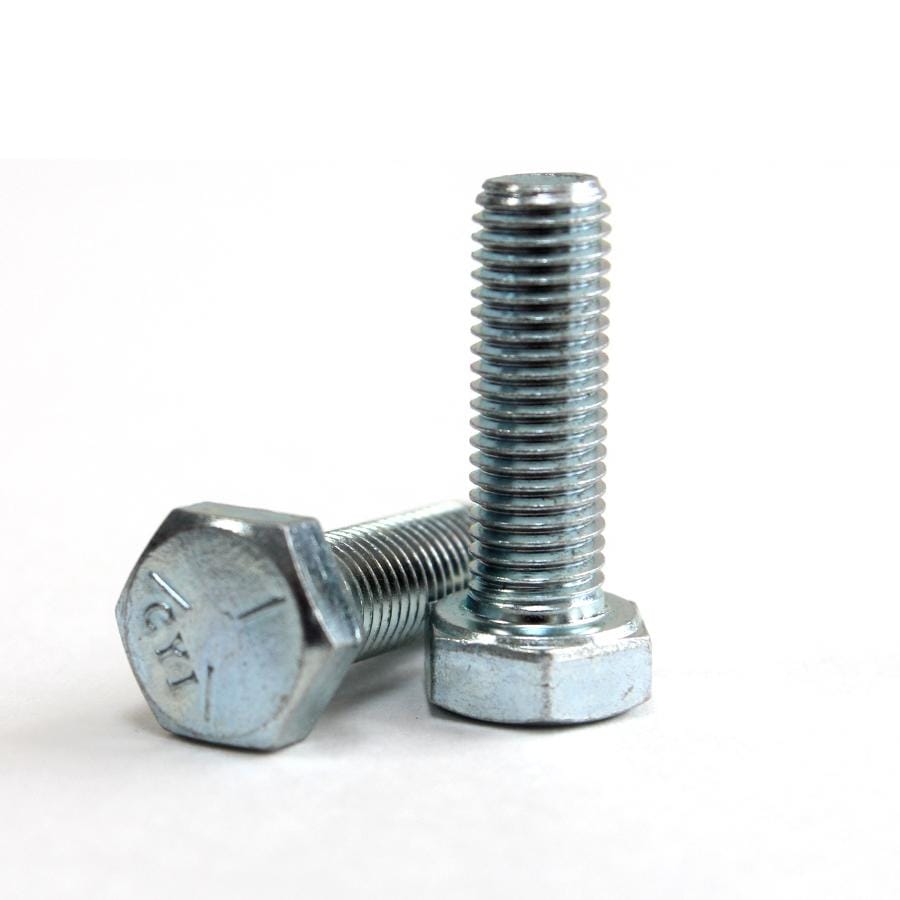 1/2-13 x 1 Inch Grade 18-8 Stainless Steel Hex Cap Screws - Fully Threaded - Corrosion Resistant Fasteners for Construction, Machinery & Automotive Applications