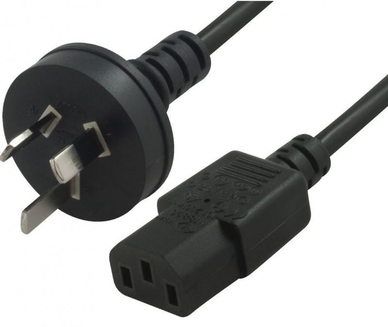 Astrotek 2m AU Power Cable - Male Wall Plug to PC Power Cord 240V for Desktop Computers & Office Equipment | Home & Office Use