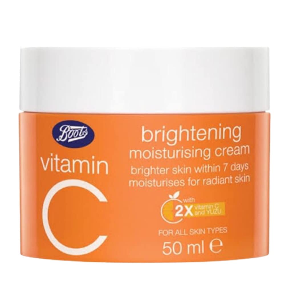 Vitamin C Face Moisturizer Cream - Hydrating Skin Care for Smooth Skin - 50ml Pack