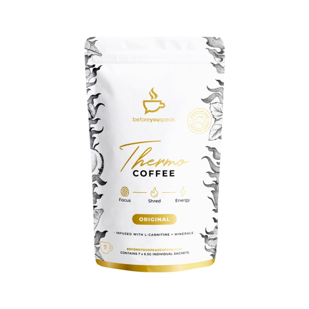 Original Thermo Coffee 6.5g x 7 Pack - Premium Instant Coffee for Travel, Camping & Office - Hot or Cold Brew - Energy Boost - Easy to Carry