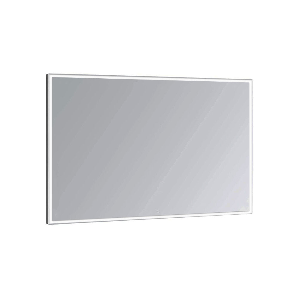 Aquadom Edge 40x32 Inch LED Lighted Bathroom Mirror with Anti-Fog - Modern Vanity Mirror for Makeup & Shaving - Perfect for Small Bathrooms & Bedrooms