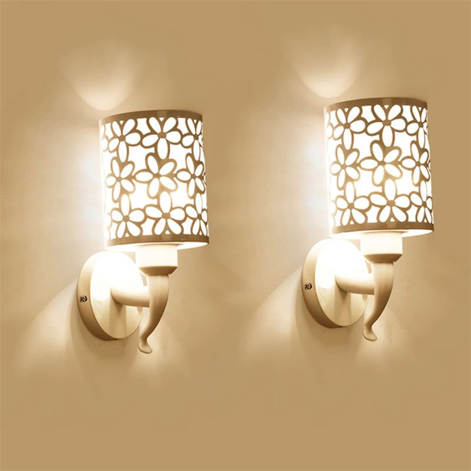 2Pcs Modern Black Wall Sconces - Simple Style Indoor Bedroom Wall Lamps for Staircase, Living Room & Bedroom Lighting - Dimmable Wall Light Fixtures for Cozy Ambiance