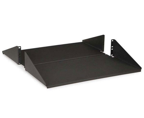 2U Network Rack Shelf - Heavy Duty 2-Piece Center Mount Server Rack Component for Data Center, Home & Office Network Setup - Perfect for Organizing Routers, Switches & IT Equipment