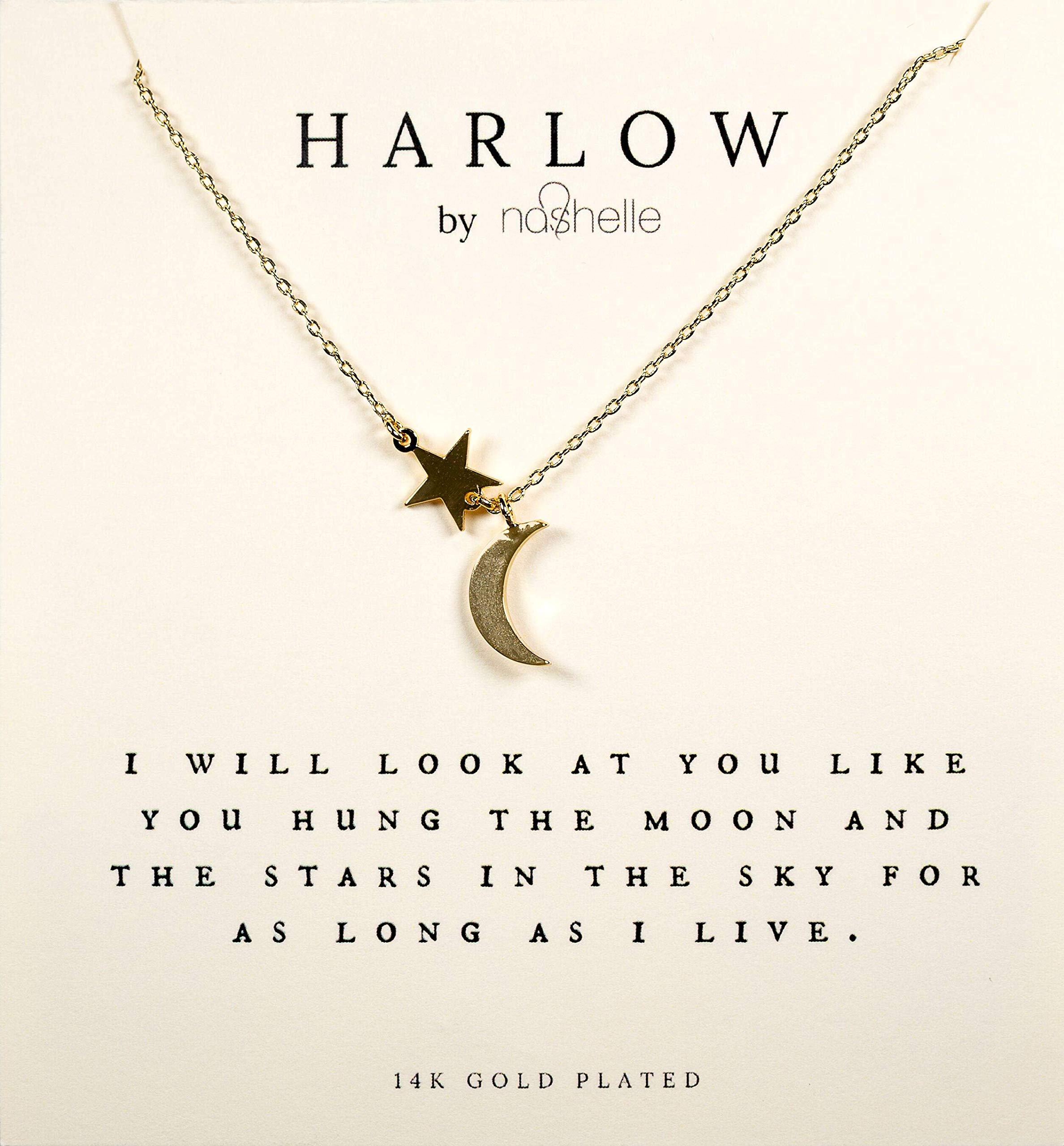 Nashelle Harlow Moon & Star Box Set - Sterling Silver Zodiac Jewelry Collection for Women | Perfect for Birthdays, Anniversaries & Spiritual Gifts