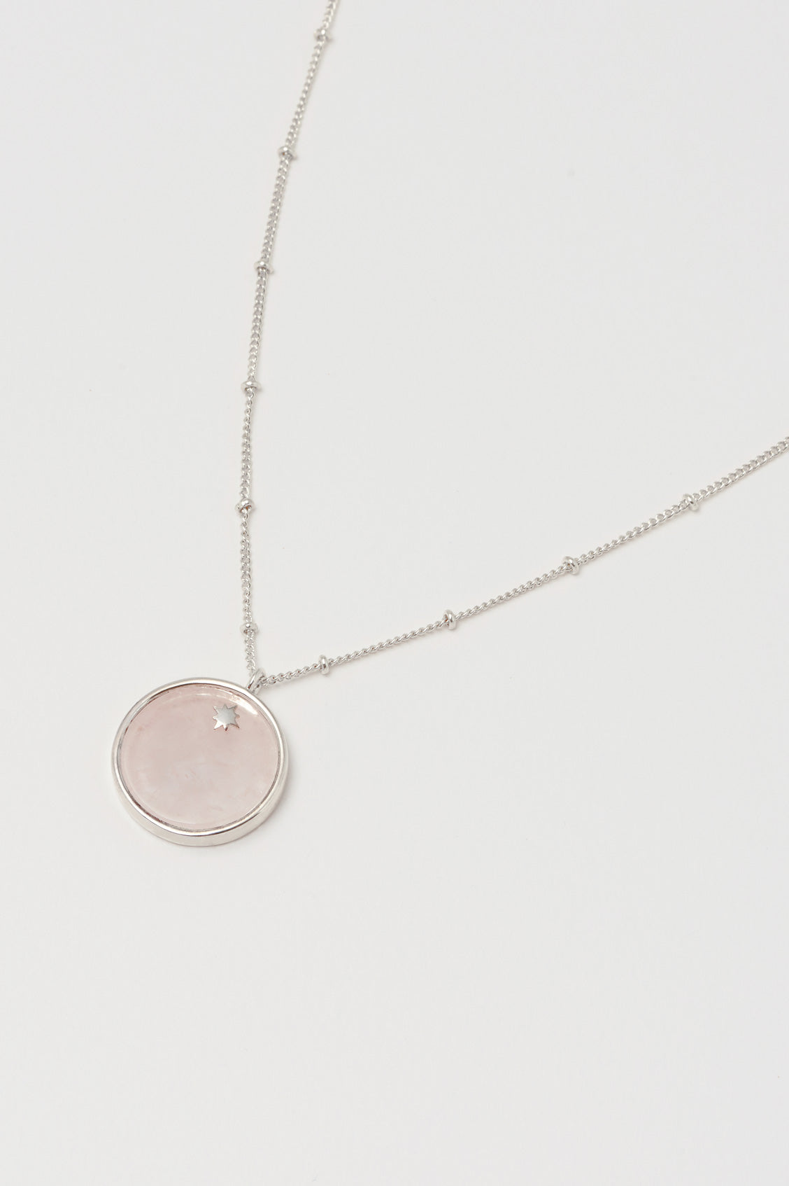 Natural Star Gemstone Slice Pendant Necklace - Healing Crystal Jewelry for Women, Boho Style Gift for Her - Perfect for Meditation, Yoga & Spiritual Healing