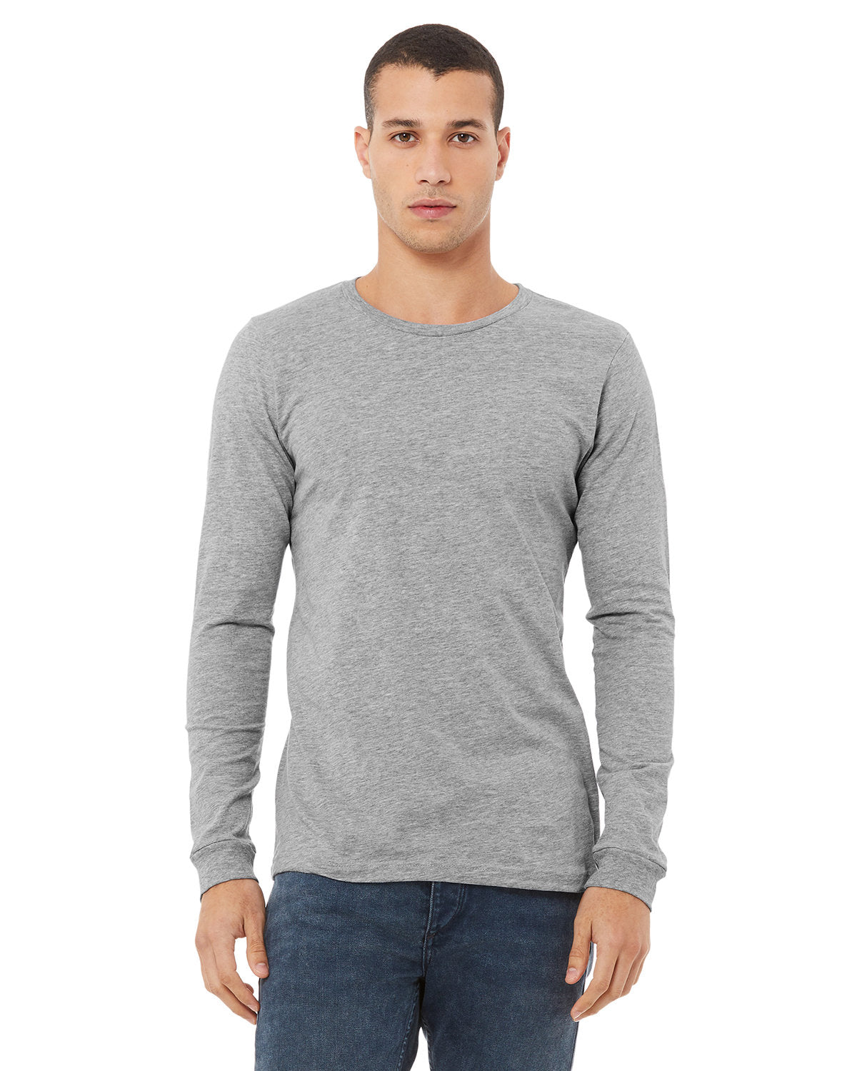 Bella + Canvas 3501 Unisex Jersey Long Sleeve T-Shirt - Soft Cotton Crewneck Tee for Men & Women - Perfect for Casual Wear, Layering & Everyday Comfort