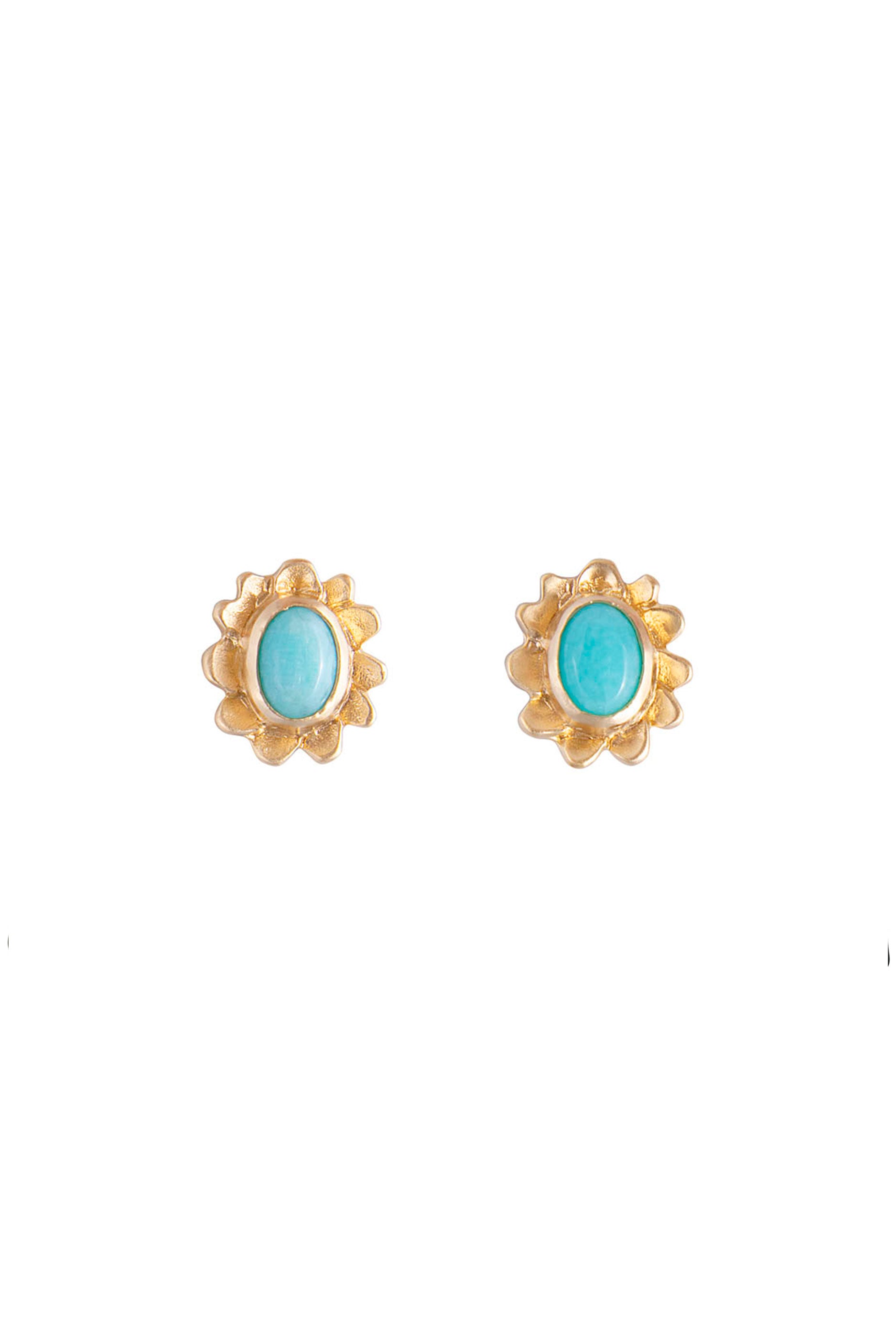 Fairley Bloom Stud Earrings - 14K Gold Plated Elegant Floral Studs for Women | Perfect for Parties, Weddings & Everyday Wear