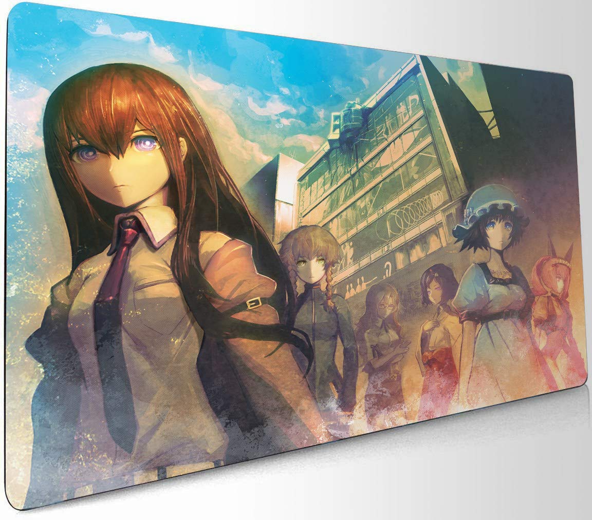 Steins;Gate Anime Gaming Mouse Pad - Large Desk Mat for PC & Keyboard