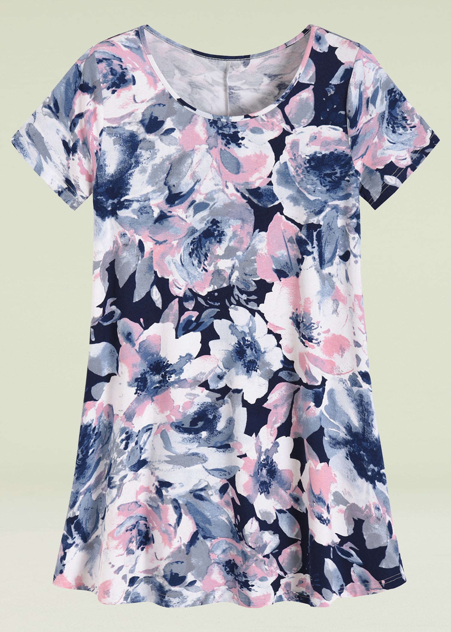 Women's Casual Swing Tunic Top - Flowy Loose Fit Blouse for Everyday Wear | Perfect for Office, Weekend Outfits & Layering