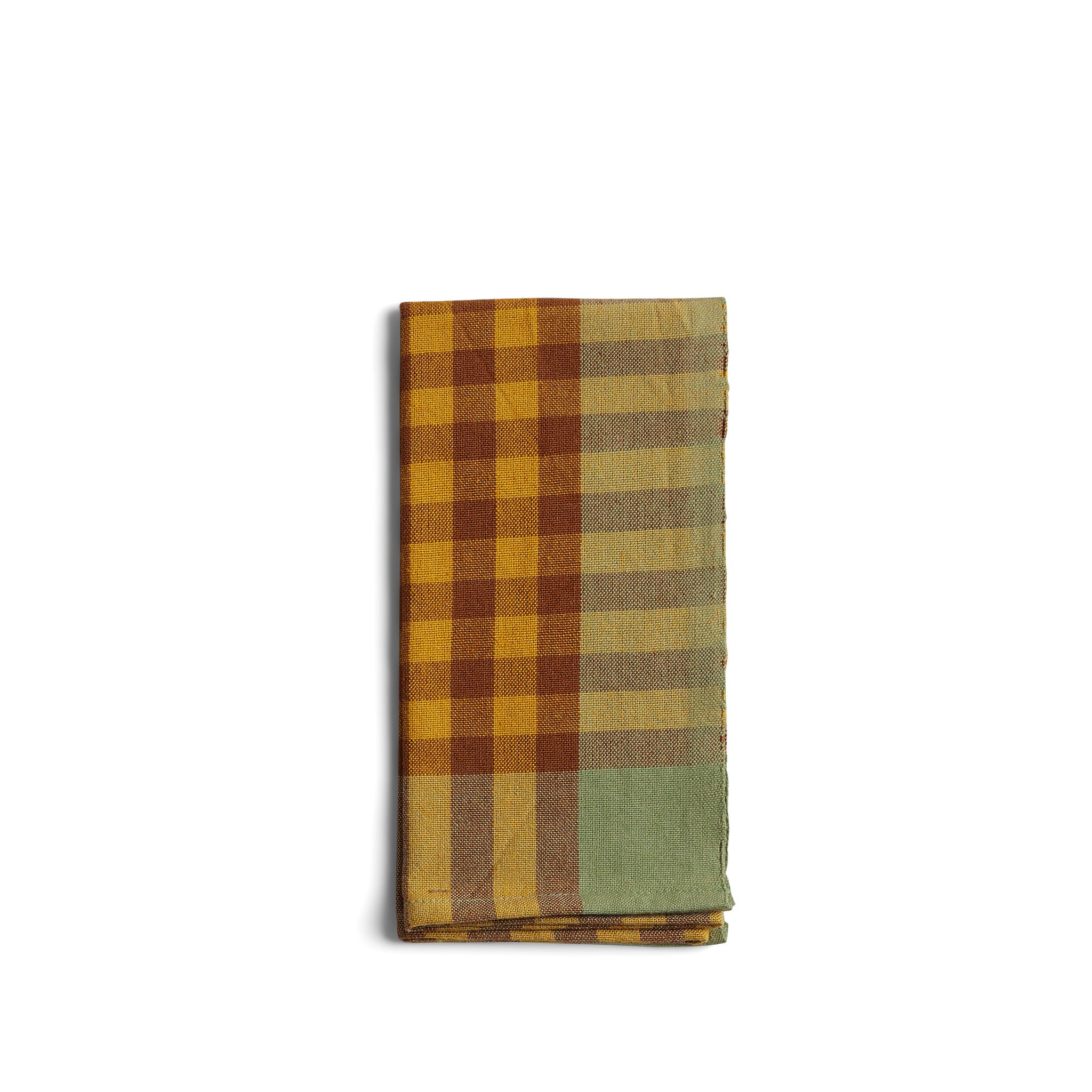 Acorn Grid Napkin Set of 2 - Premium Cotton Kitchen Napkins for Dining, Entertaining & Holiday Decor