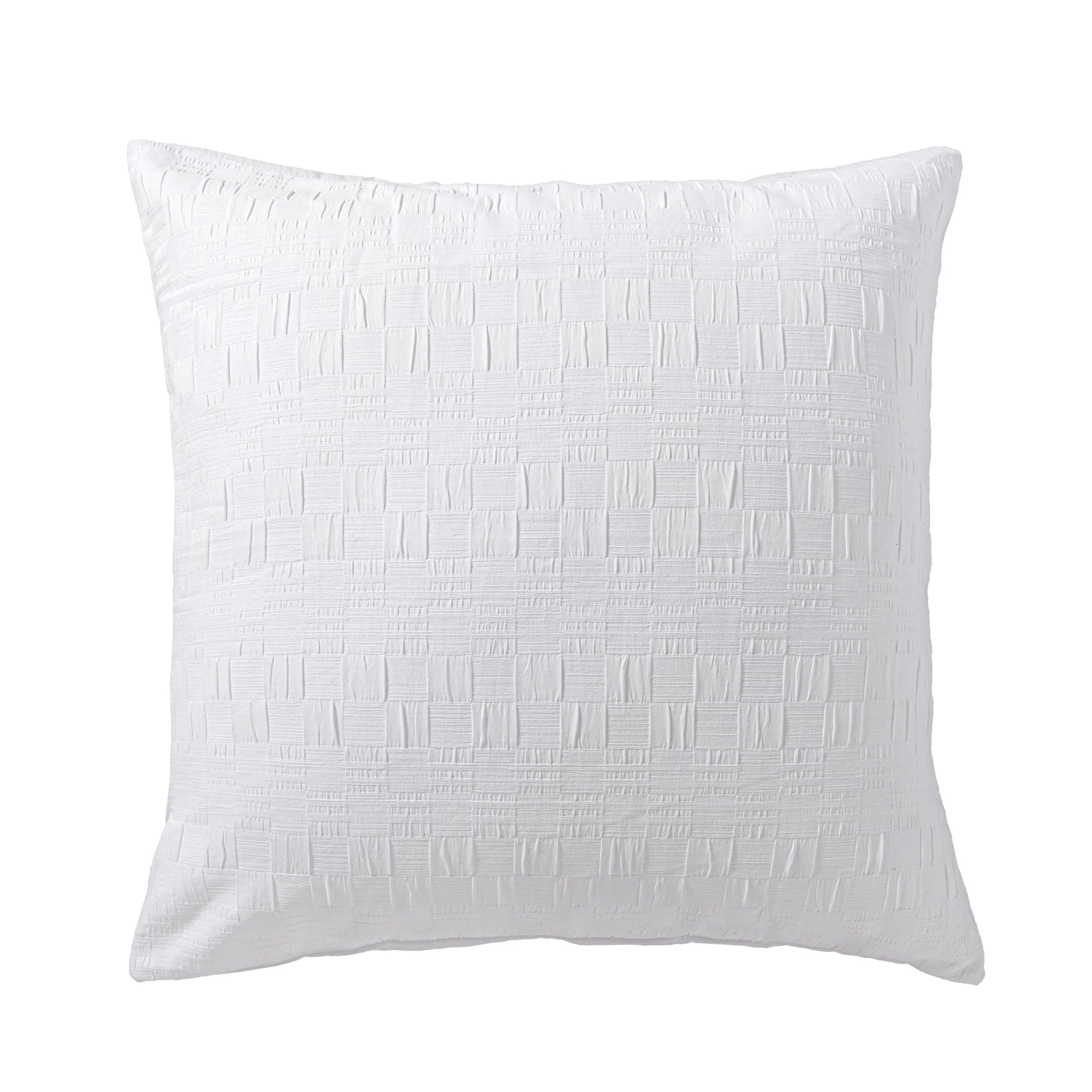 Premium Cosmo White European Pillowcase by Bianca - Luxury 100% Cotton Bedding for Home & Hotel Use - Perfect for Master Bedrooms, Guest Rooms & Airbnb Stays