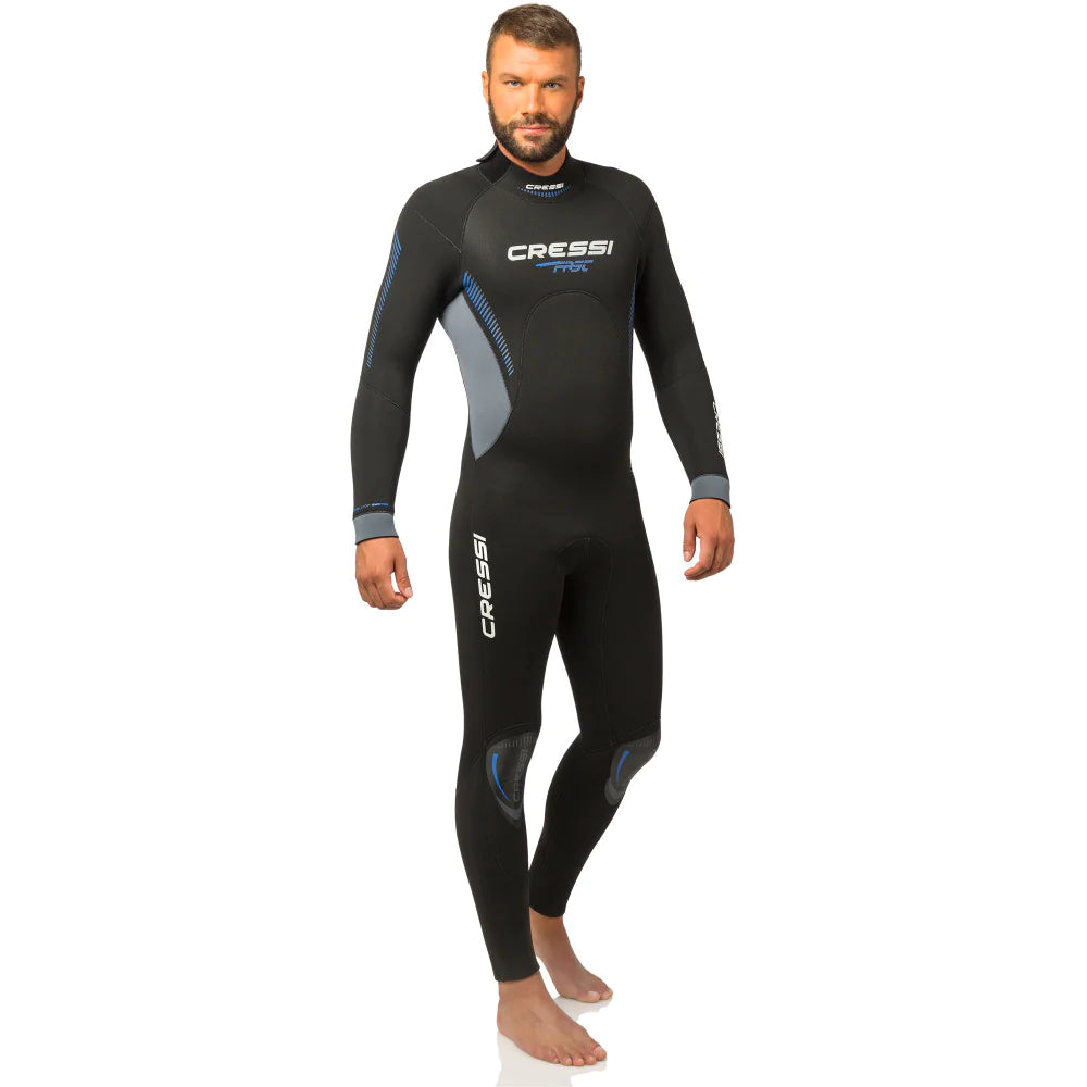 Cressi Fast 7mm Men's Wetsuit - Premium Neoprene Diving Suit for Scuba, Snorkeling & Spearfishing | Warm Water Protection & Maximum Mobility