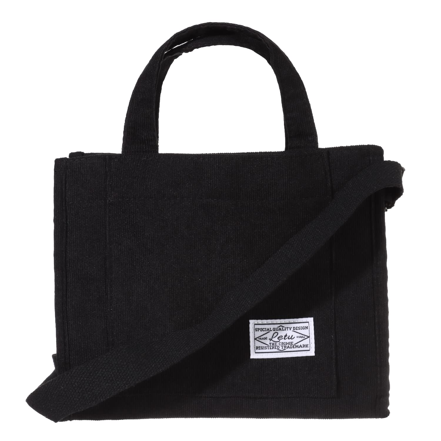 Stylish Corduroy Tote Bag for Women - Large Capacity Square Satchel Handbag for Work, School & Travel | Perfect as Office Organizer, College Backpack Alternative & Weekend Getaway Bag