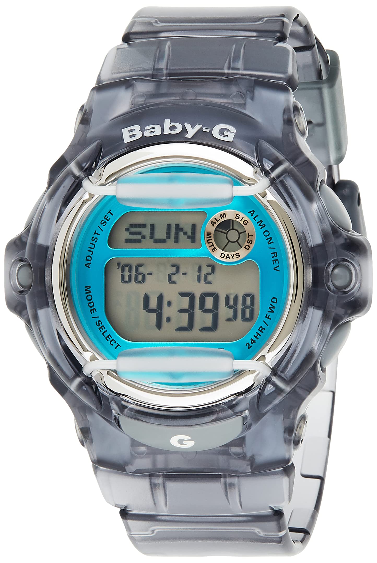 Casio Baby-G BG169R-8B Digital Watch - Ion-Plated Metal Grey Blue Face Protector - Waterproof Shock Resistant for Women - Perfect for Sports, Outdoor Activities & Everyday Wear