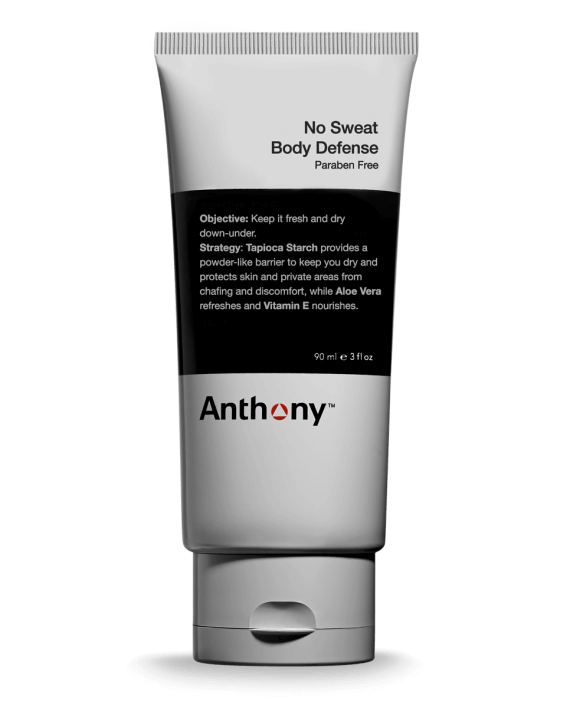 Anthony No Sweat Body Defense - 48-Hour Odor & Sweat Protection for Men - Stay Fresh All Day for Workouts, Gym & Outdoor Activities