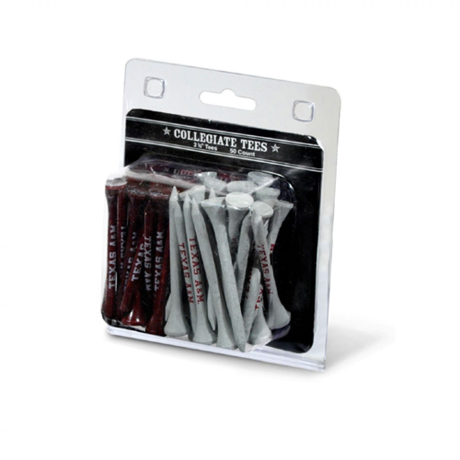 Premium NCAA Team Golf Tees - Pack of 50 Durable Wooden Golf Tees for Men & Women - Perfect for Driving Range, Course Play & Tournament Practice