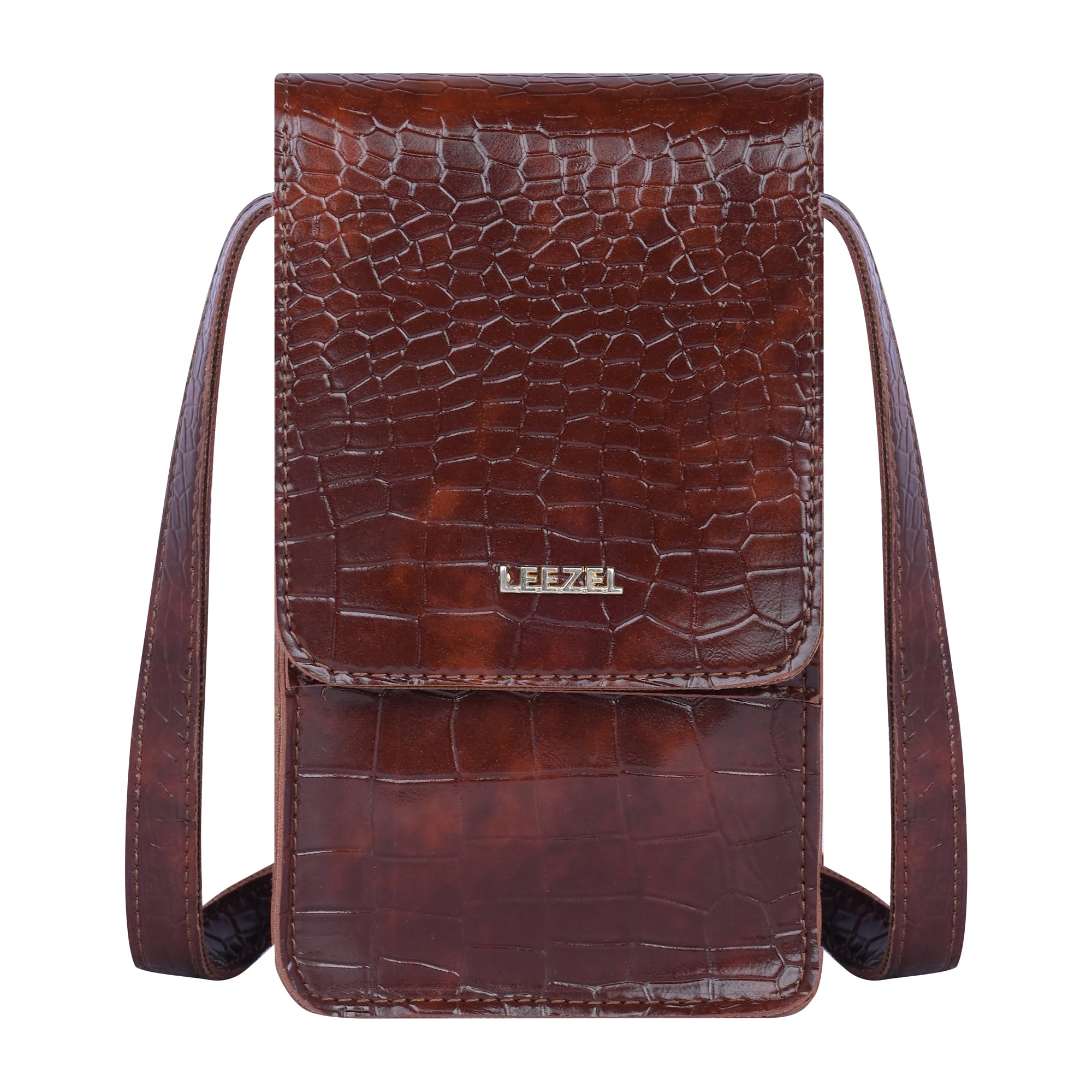 LEEZEL Women's Crossbody Sling Bag with Phone Holder - Stylish Wallet Purse for Phone, Cards & Cash - Perfect for Shopping, Travel & Daily Use