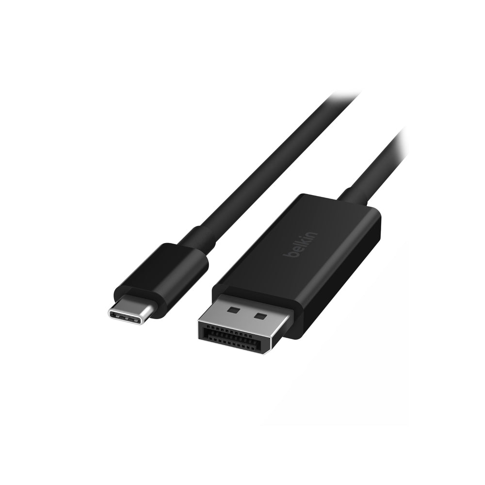 Belkin USB C to DisplayPort Adapter Cable 6.6ft (2M) 4K@60Hz - High-Speed Video & Audio Transmission for MacBook Pro, Dell XPS, Surface Pro & More - Perfect for Home Office, Gaming & Presentations