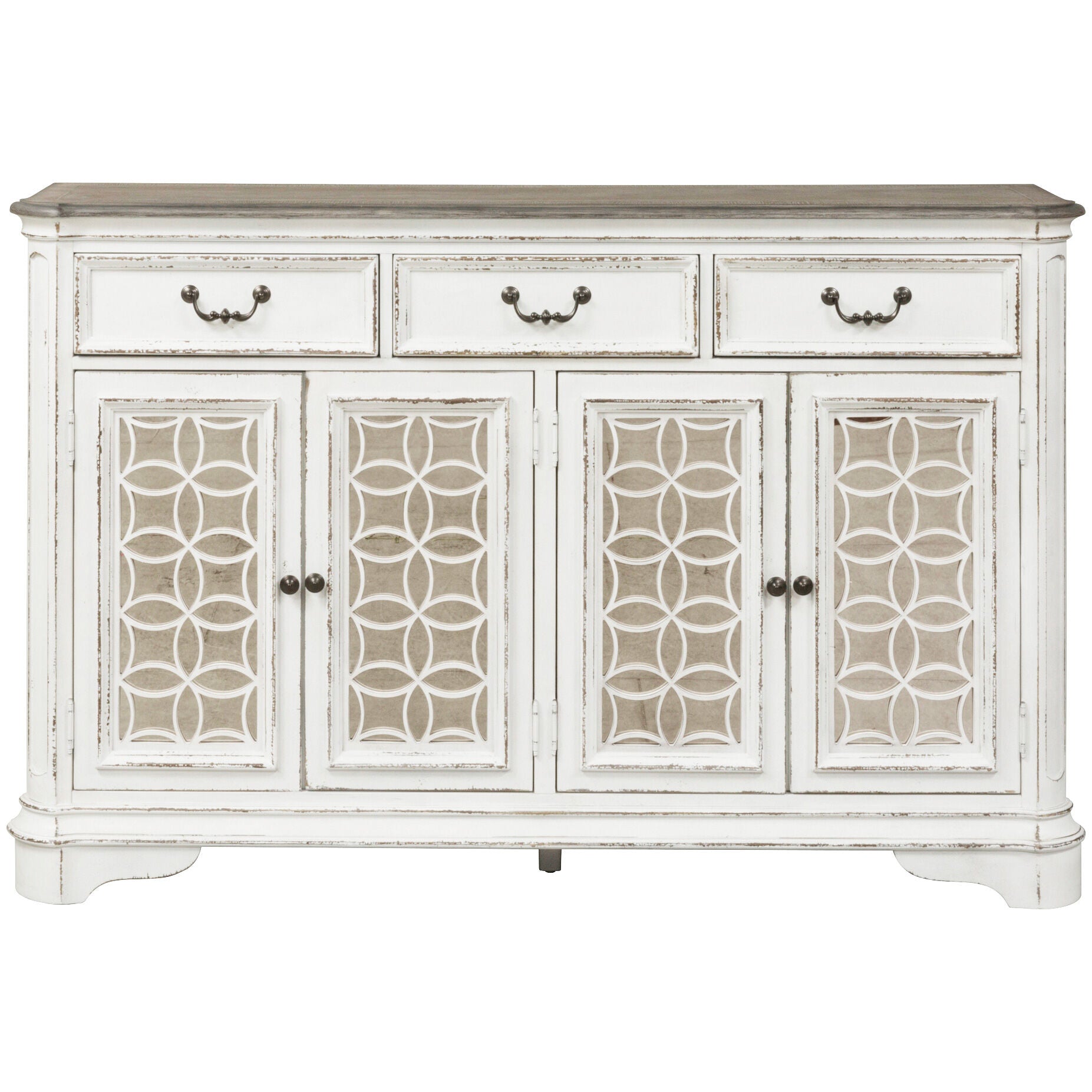 Magnolia Manor Hall Buffet - Elegant Wooden Sideboard for Dining Room, Living Room Storage | Perfect for Entertaining, Displaying China & Home Decor