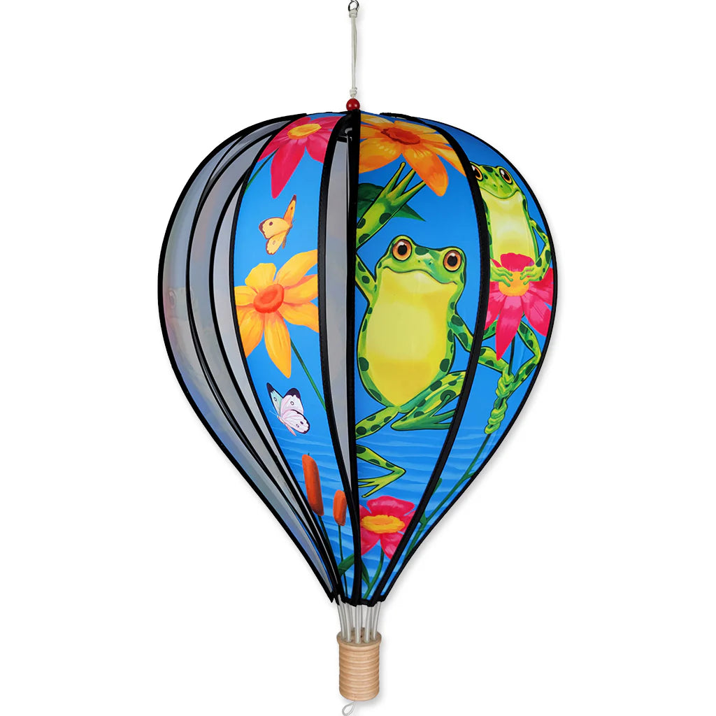 22 Hot Air Balloon Frogs - Whimsical Garden Decor for Outdoor & Indoor Use - Perfect for Parties, Weddings & Home Decoration