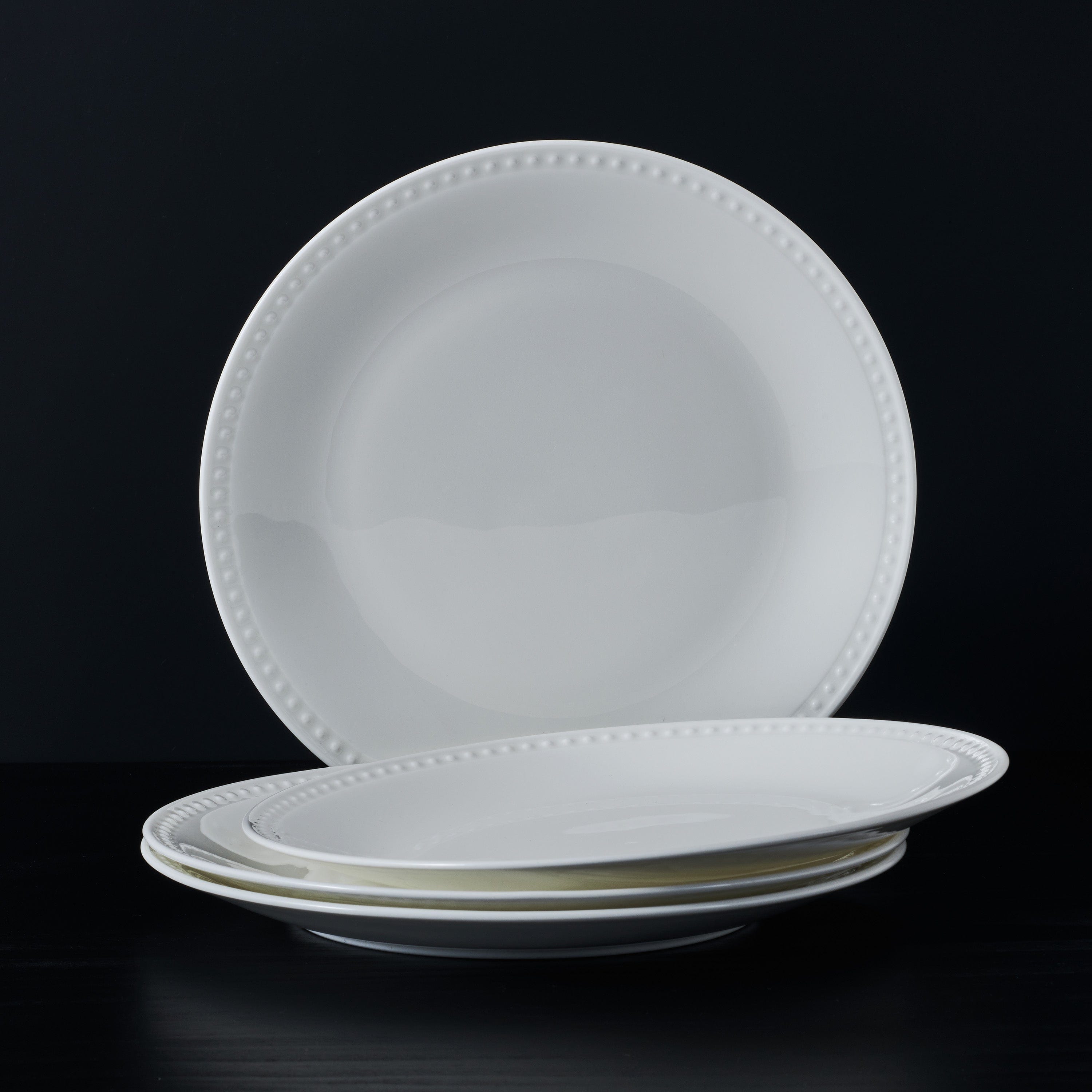 Loria 4-Piece Dinner Plate Set - Elegant Porcelain Plates for Dining, Entertaining & Special Occasions | Durable & Stylish Tableware for Restaurants, Home & Gifts