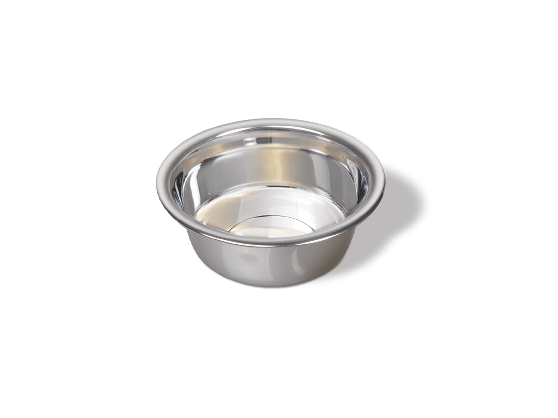 Van Ness Pets Small Lightweight Stainless Steel Dog Bowl - 16oz Non-Slip Pet Food & Water Dish for Dogs & Cats - Perfect for Travel, Camping & Home Use