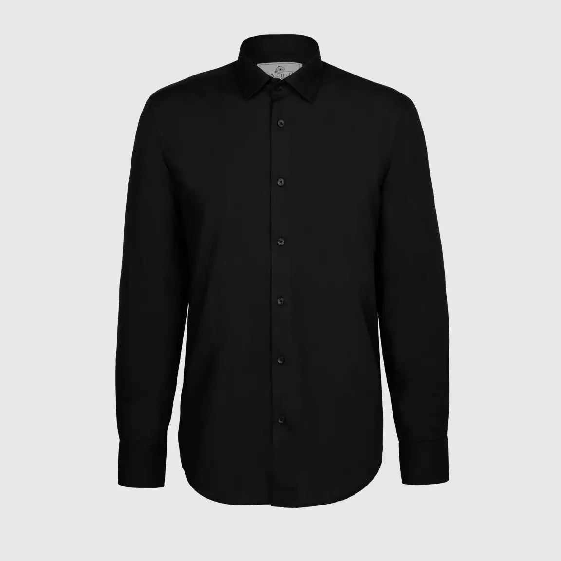 LA Smith Black Modern Fit Button Down Shirt for Men - Stylish Casual & Office Wear - Perfect for Business, Dates & Everyday Outfits