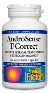 AndroSense® T Correct® - Natural Testosterone Booster for Men | Enhance Energy, Muscle Growth & Performance | Gym, Workout & Daily Vitality Support