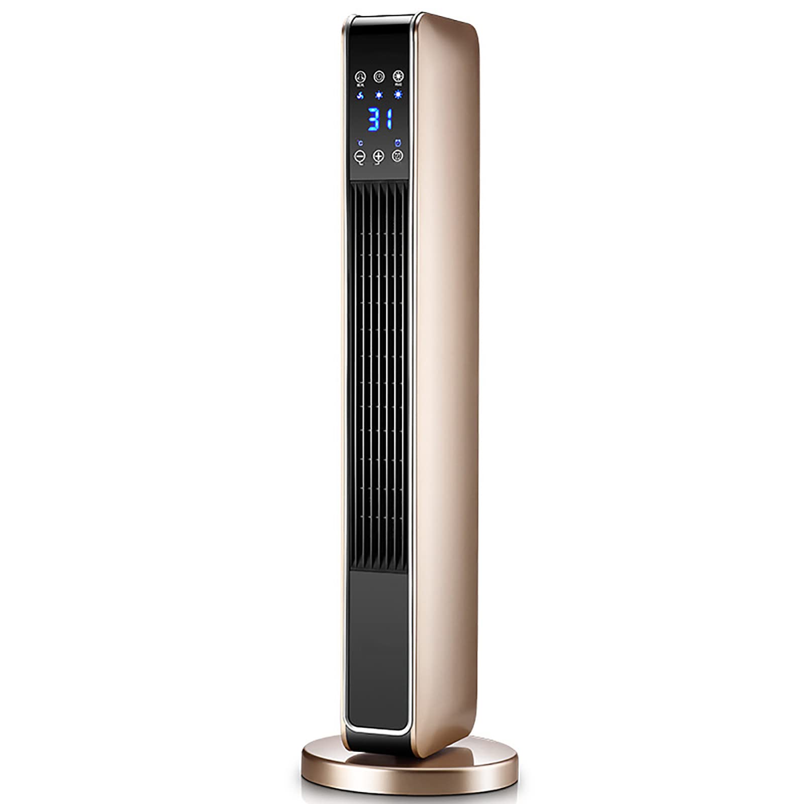 YANGXIN Vertical Space Electric Heater - 2200W PTC Ceramic Heater with Remote, 3 Speed Settings, 8H Timer & Safety Features (Overheat/Tip-Over Protection) | Quiet Oscillating Space Heater for Bedroom, Office & Home Use