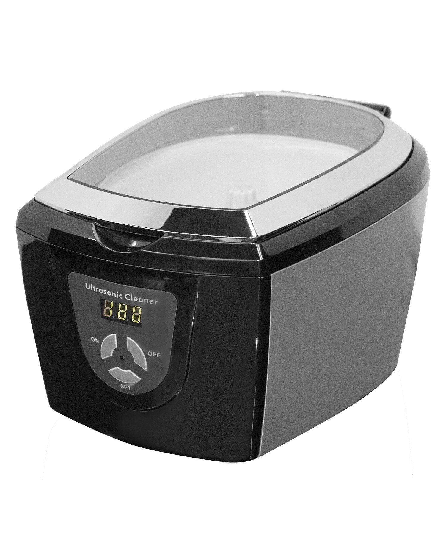 Professional Ultrasonic Cleaner in Black - Ideal for Jewelry, Glasses, Dentures & Small Parts Cleaning | Fast & Efficient Ultrasonic Cleaning Solution
