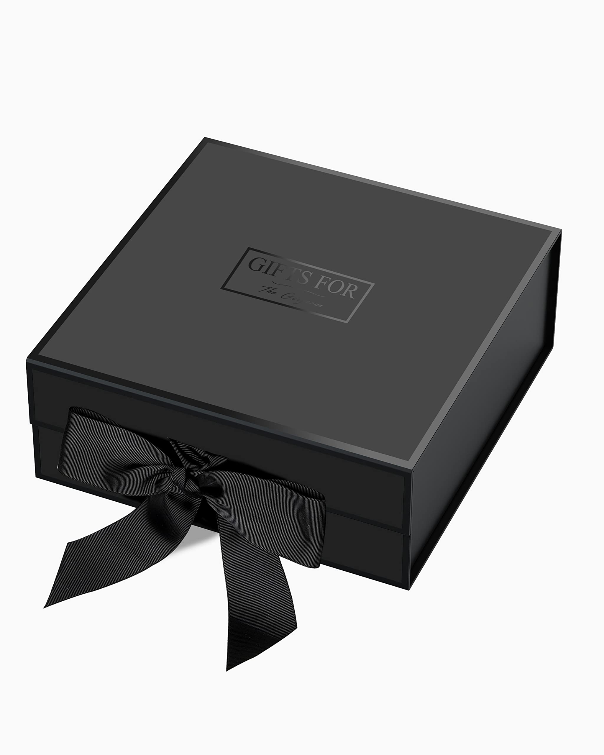 JiaWei 10.62×10.23×3.93 Inch Black Gift Box with Ribbon - Elegant Bridesmaid Proposal Box for Christmas, Birthday, Wedding Party | Perfect for Jewelry, Cosmetics & Special Occasion Gifts