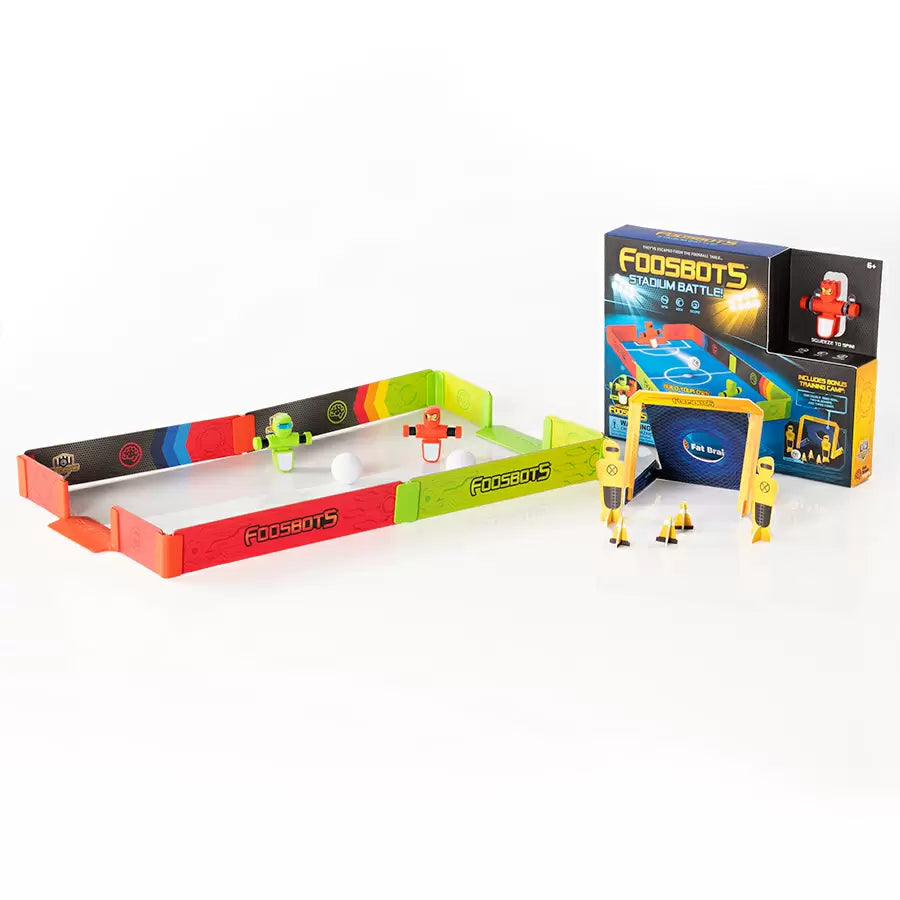 Foosbots Stadium Battle - Table Top Soccer Game for Kids & Adults - Fun Family Game Night & Party Entertainment